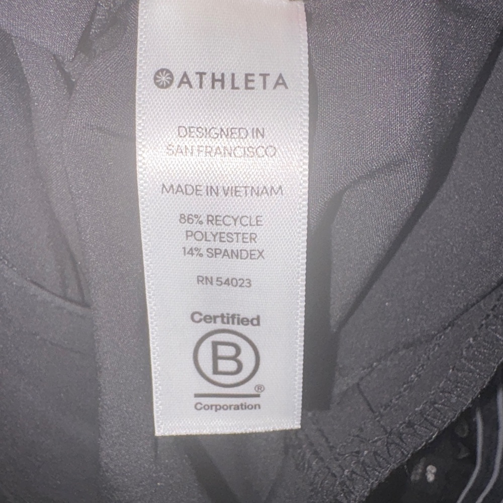 Athleta Black Classic Solid Pattern Pull On Flare… - image 6